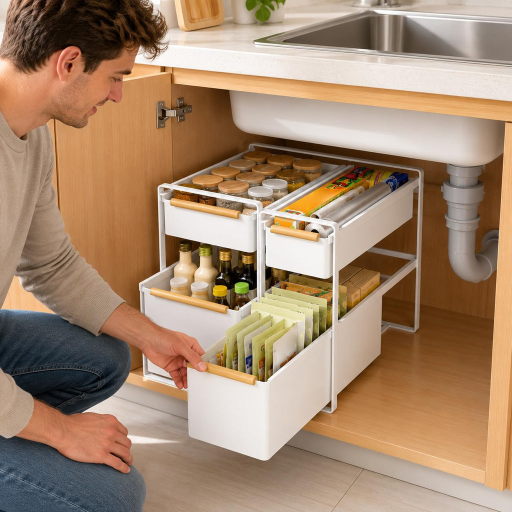 2-Tier Pull-Out Under Sink Organizer