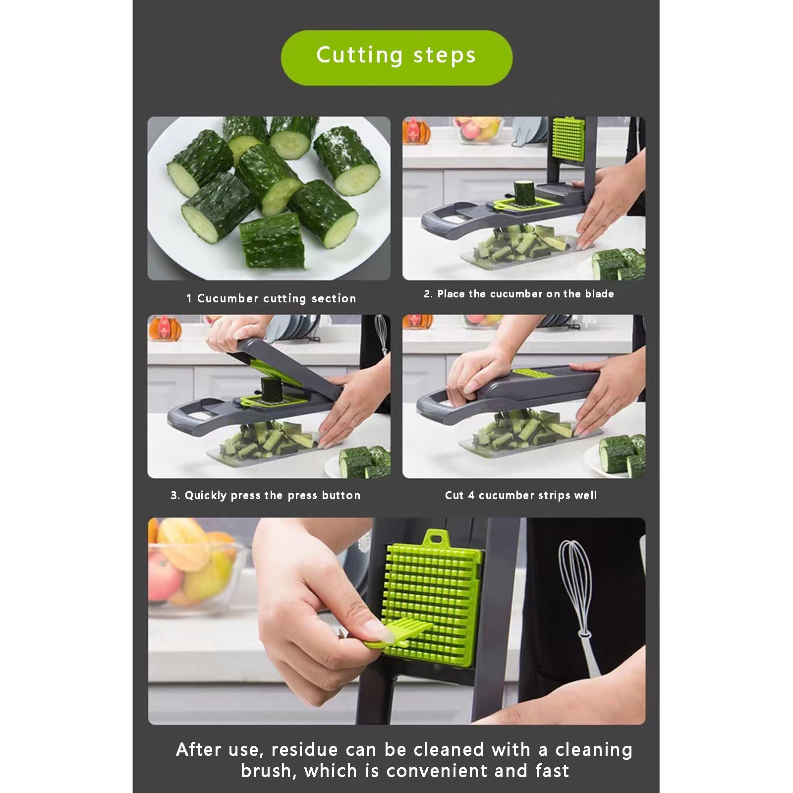 32cm Mandoline Vegetable Chopper & Slicer