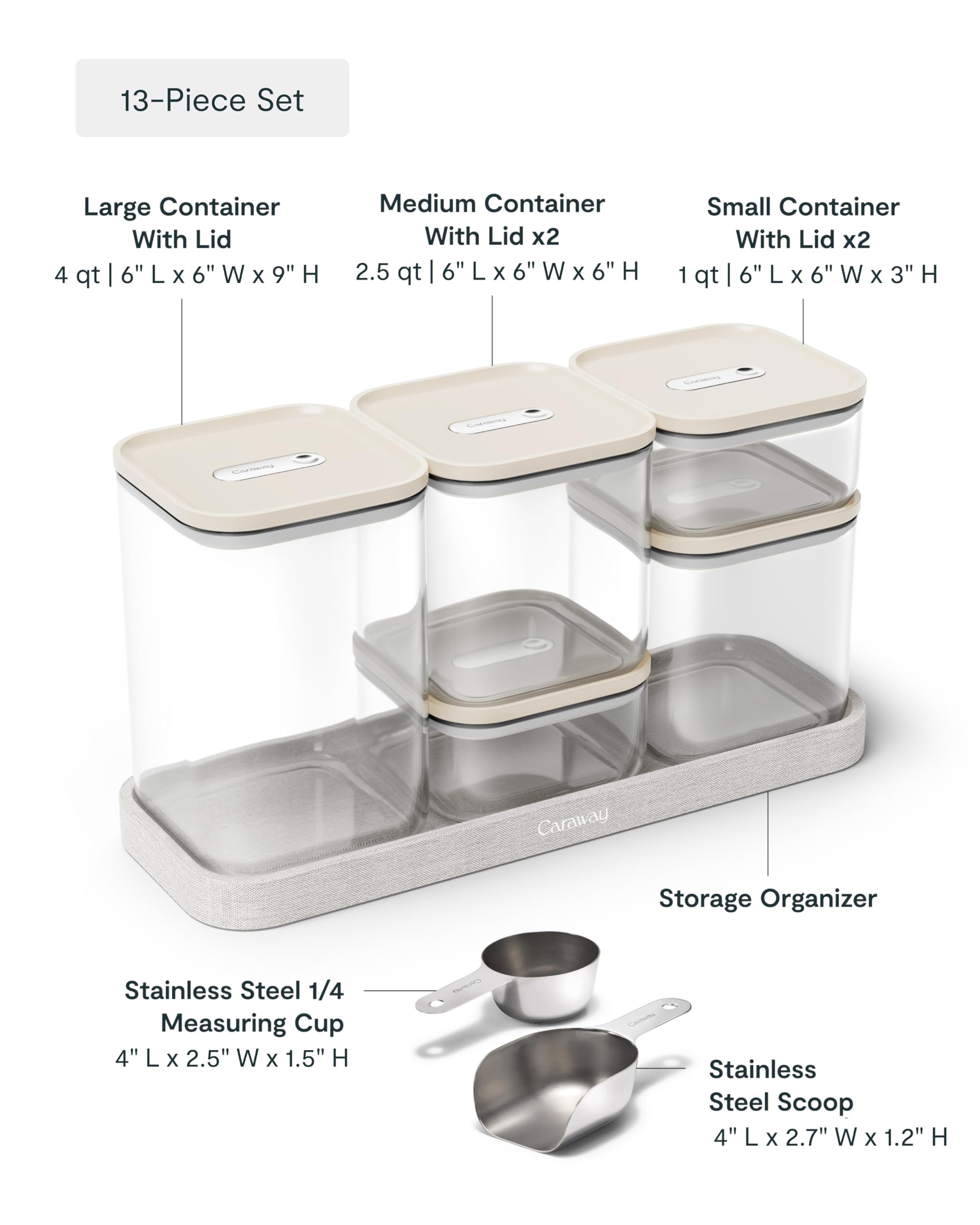 Glass Airtight Food Storage Container Set