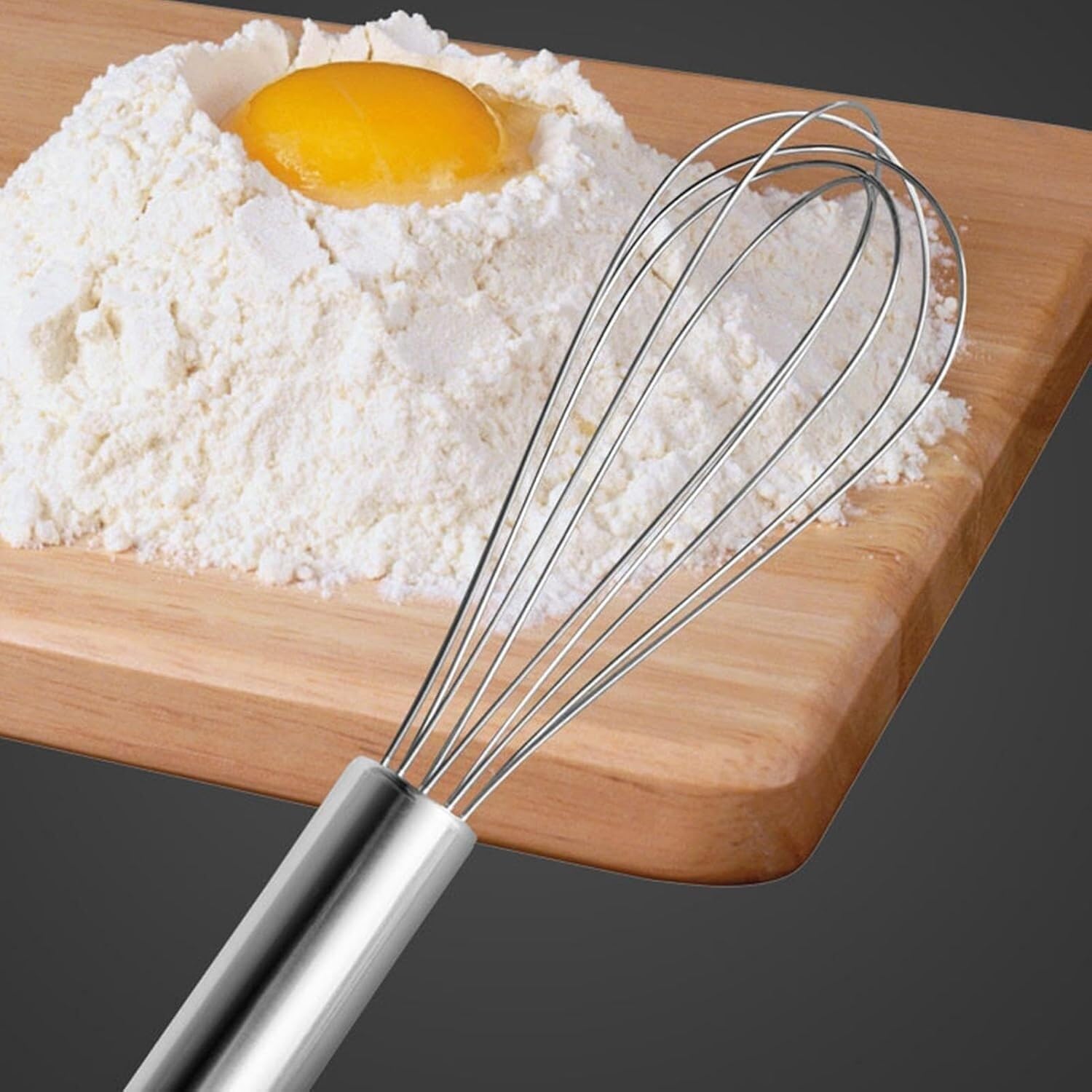 Stainless Steel Push Egg Whisk
