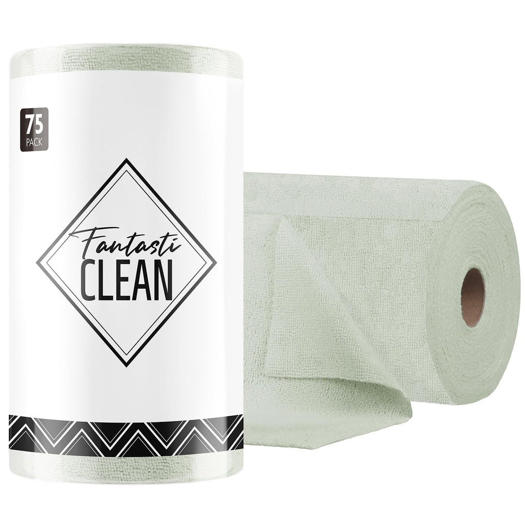 Tear-Away Microfiber Cleaning Cloth Roll