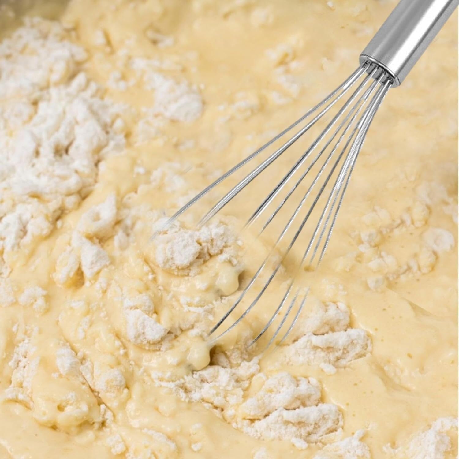 Stainless Steel Push Egg Whisk
