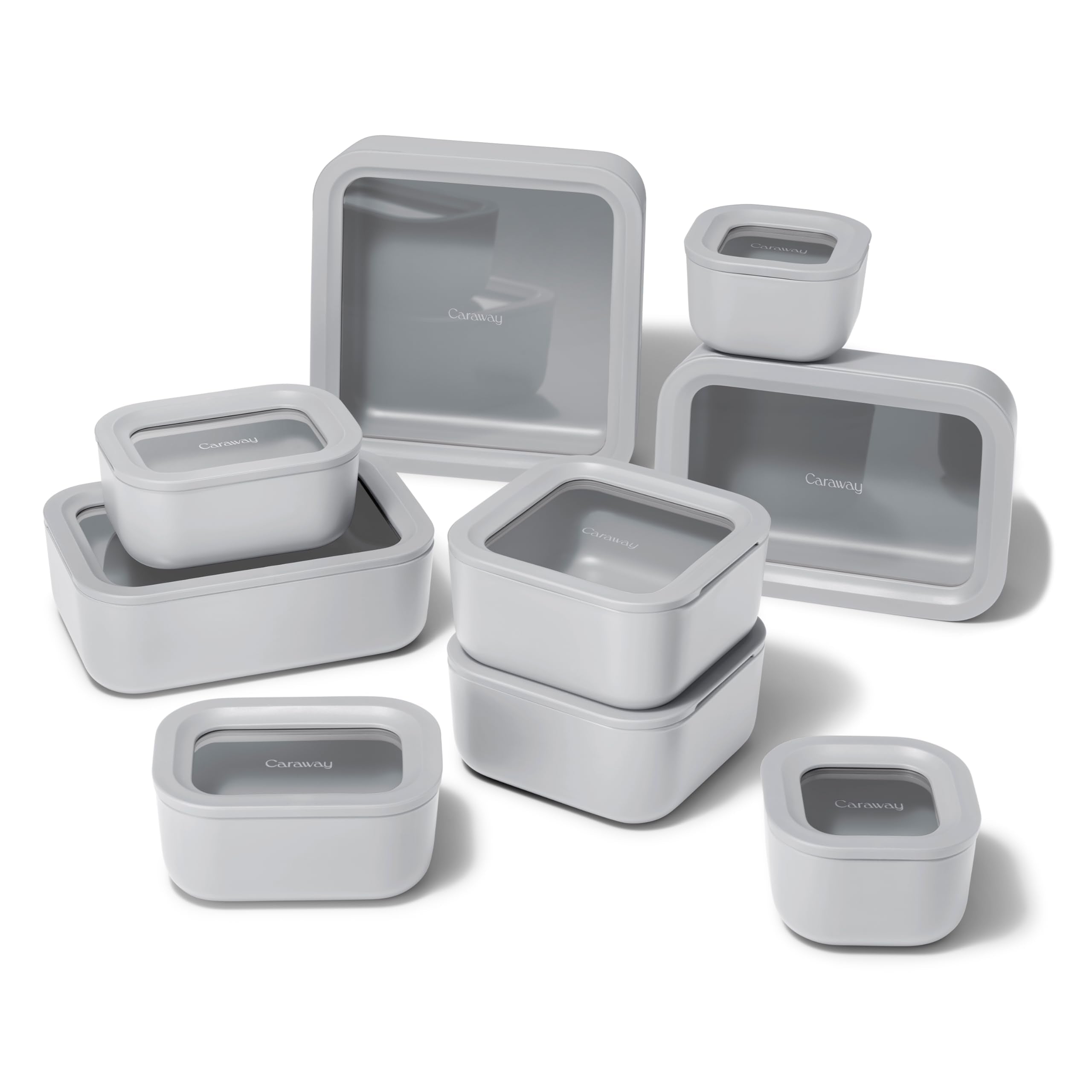 Glass Food Storage Set with Glass Lids