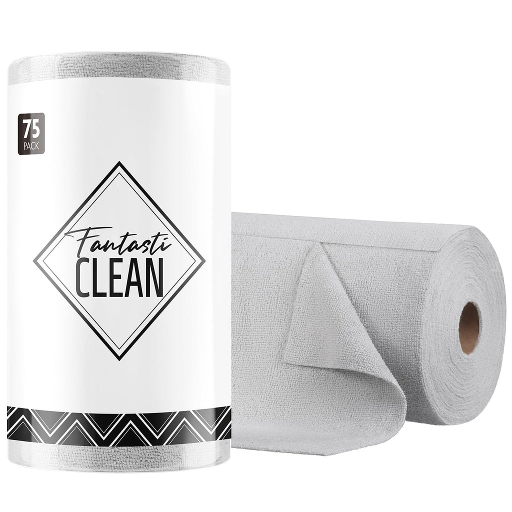 Tear-Away Microfiber Cleaning Cloth Roll