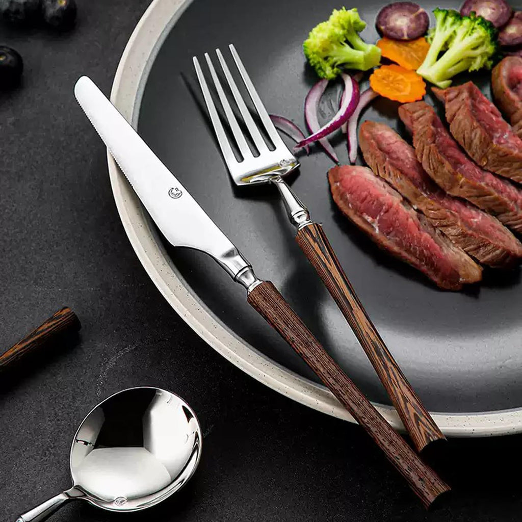 6-Piece 18/8 Stainless Steel Flatware Set for 2