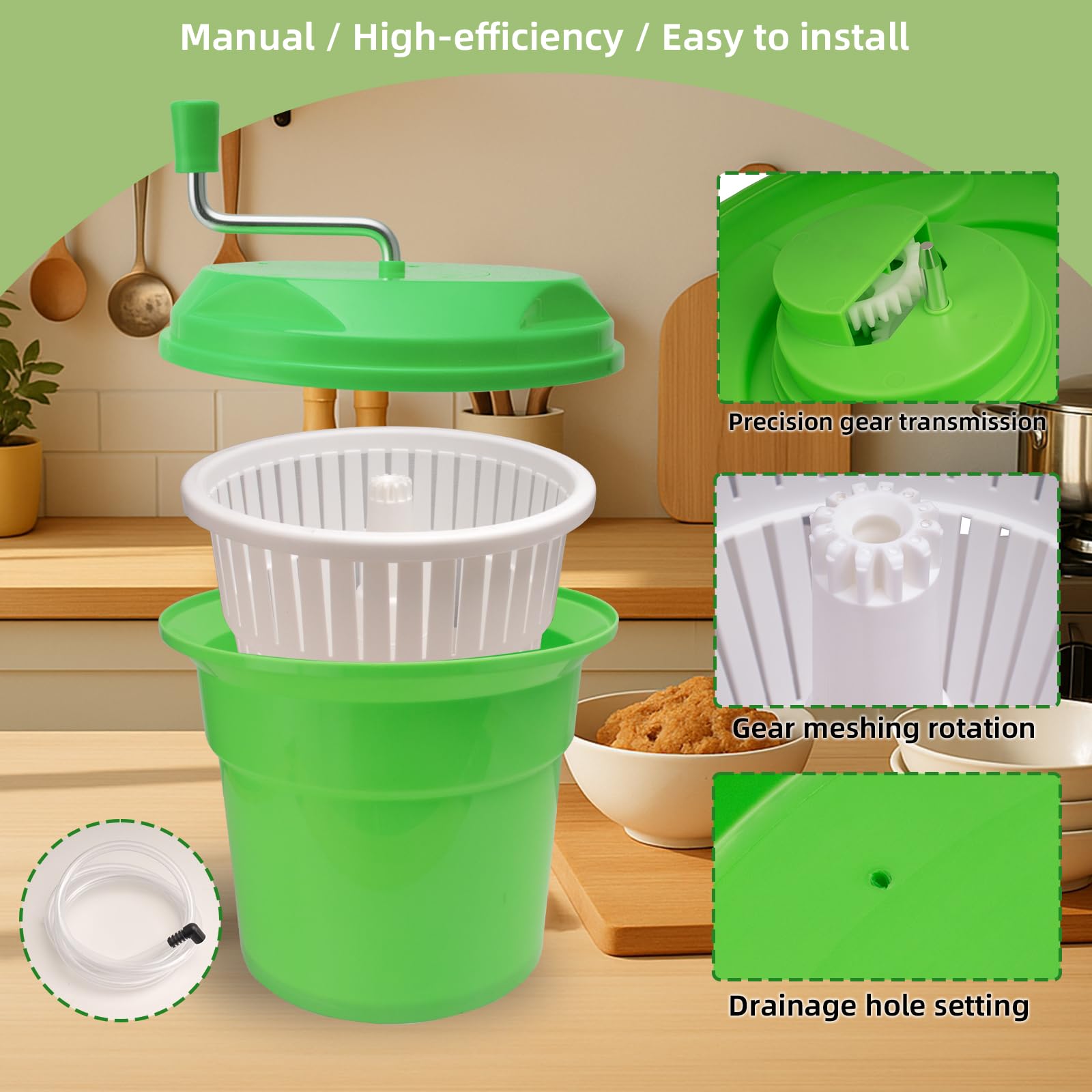 2-in-1 Rotating Colander & Bowl Set