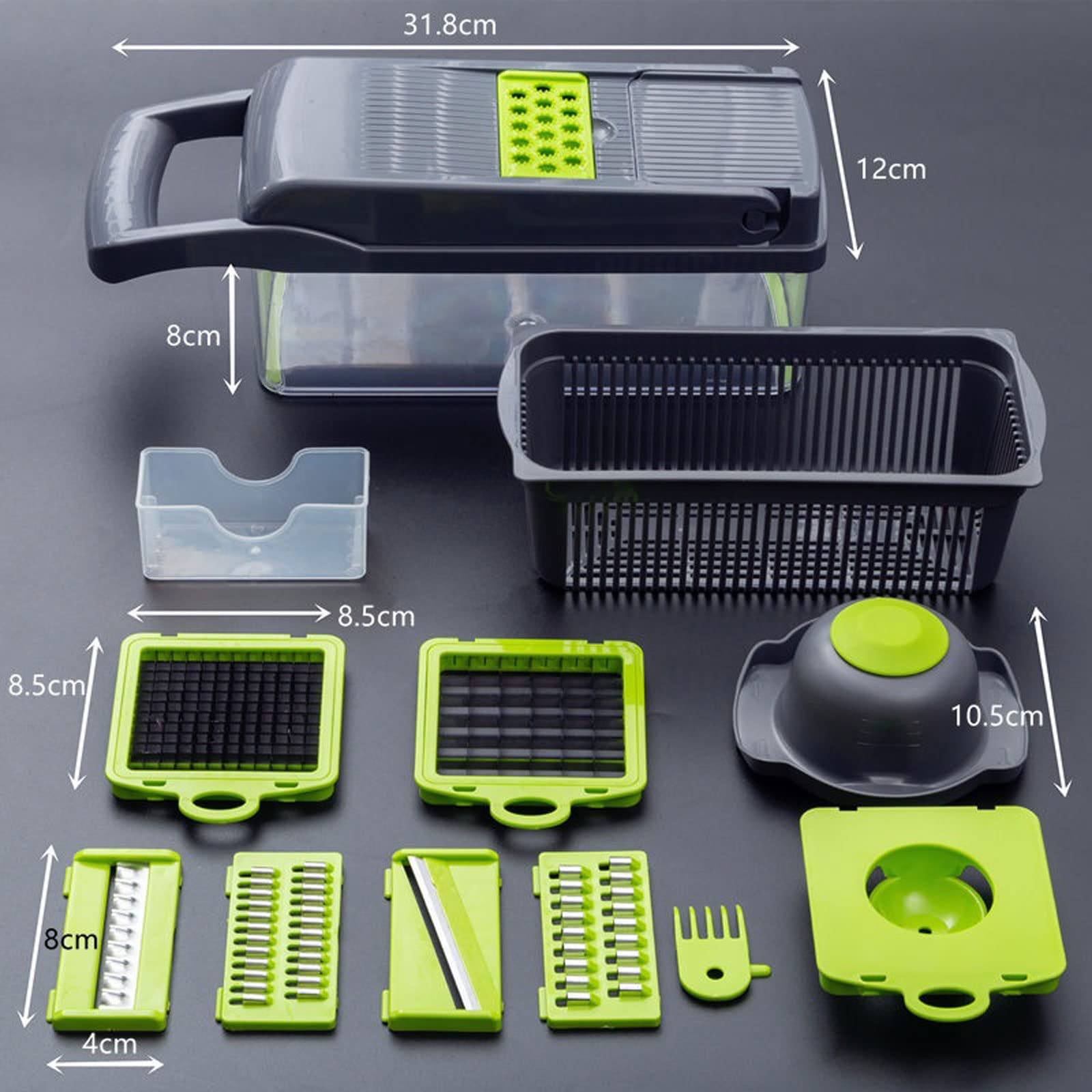 8-in-1 Vegetable Cutter & Fruit Slicer Set