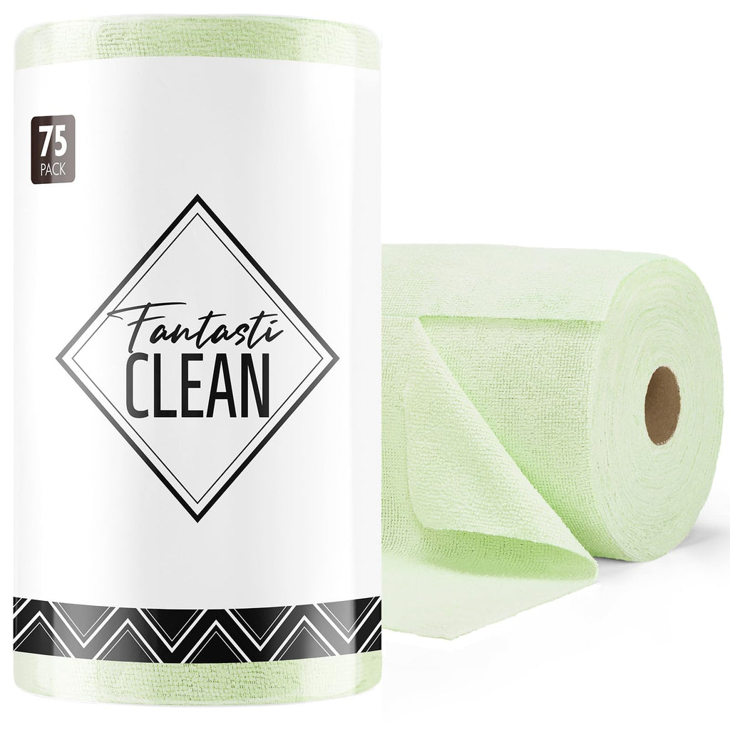 Tear-Away Microfiber Cleaning Cloth Roll