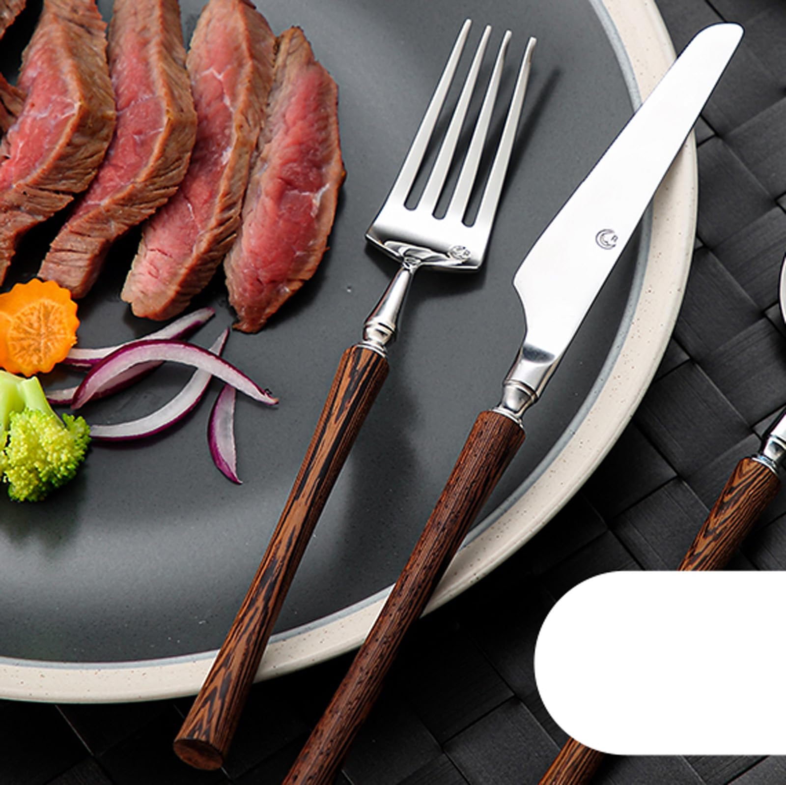 6-Piece 18/8 Stainless Steel Flatware Set for 2