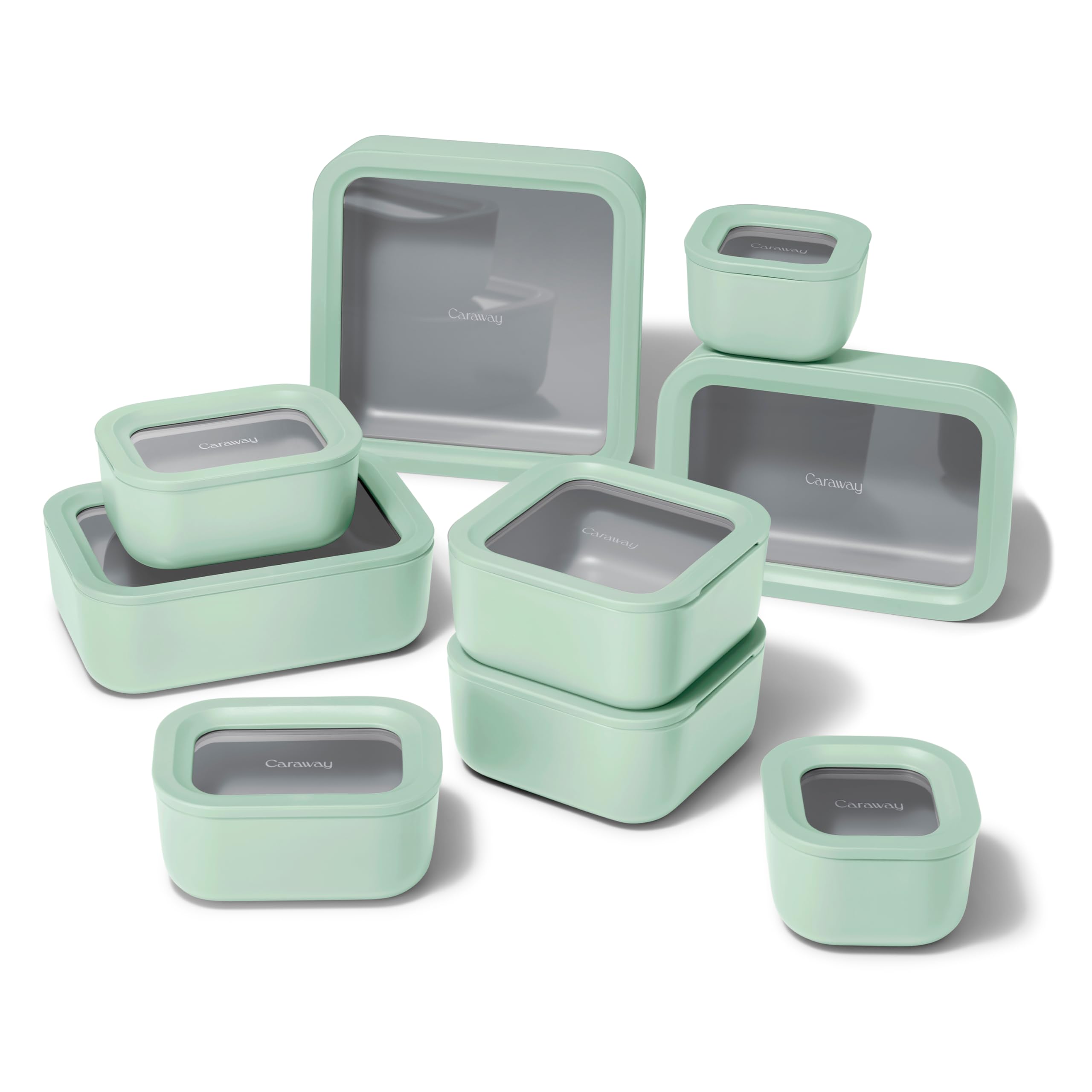 Glass Food Storage Set with Glass Lids