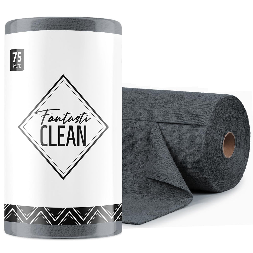 Tear-Away Microfiber Cleaning Cloth Roll