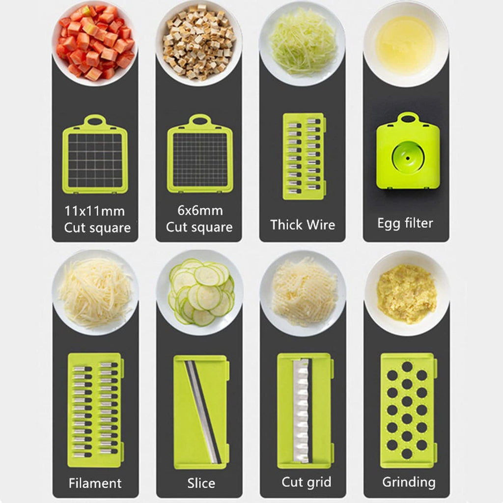 8-in-1 Vegetable Cutter & Fruit Slicer Set