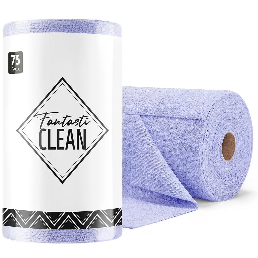 Tear-Away Microfiber Cleaning Cloth Roll