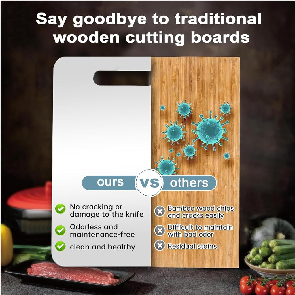 304 Stainless Steel Cutting Board Set (3-Piece)