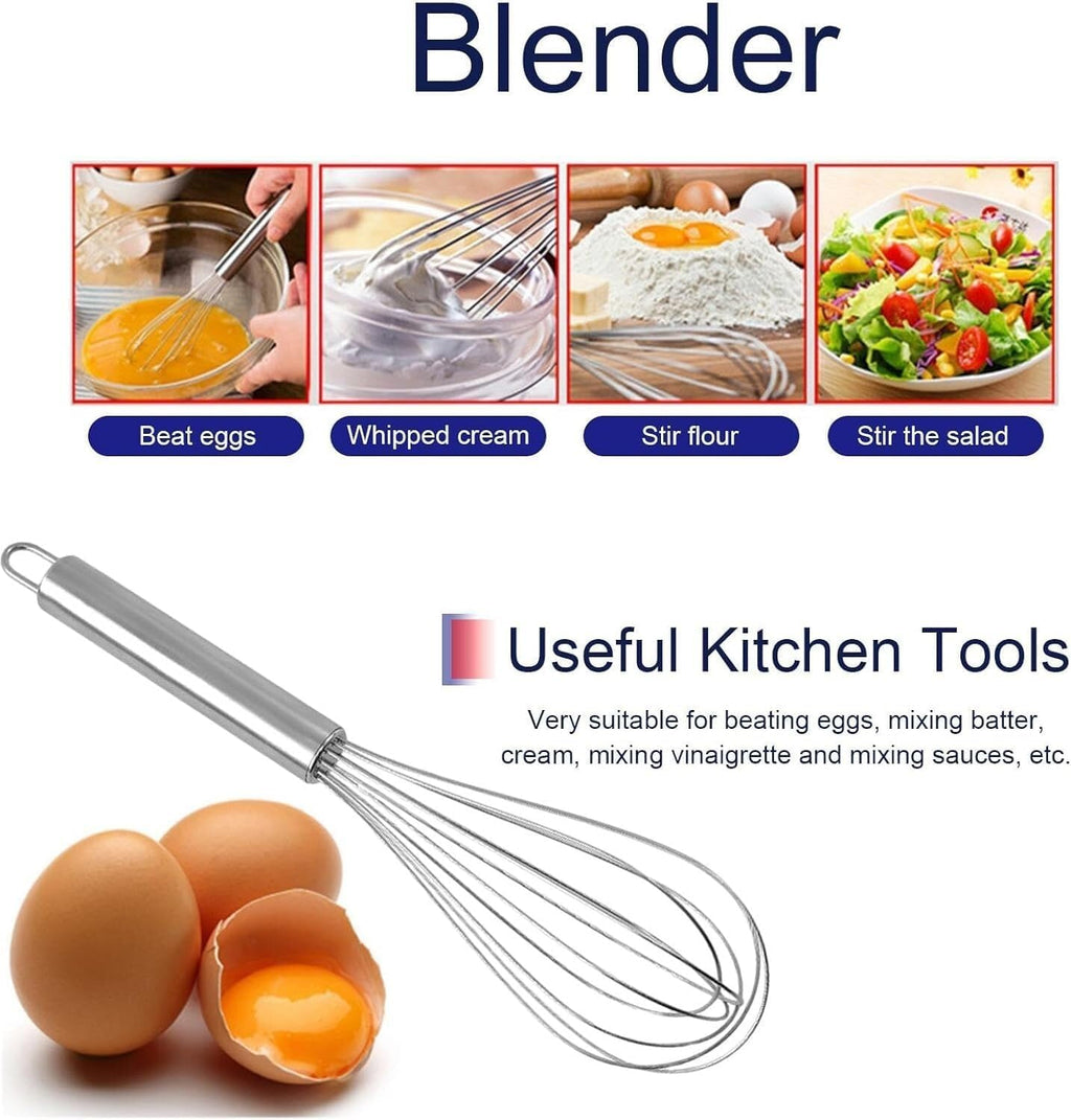 Stainless Steel Push Egg Whisk