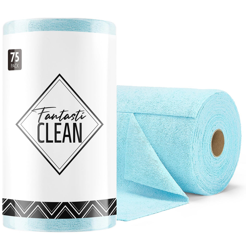 Tear-Away Microfiber Cleaning Cloth Roll