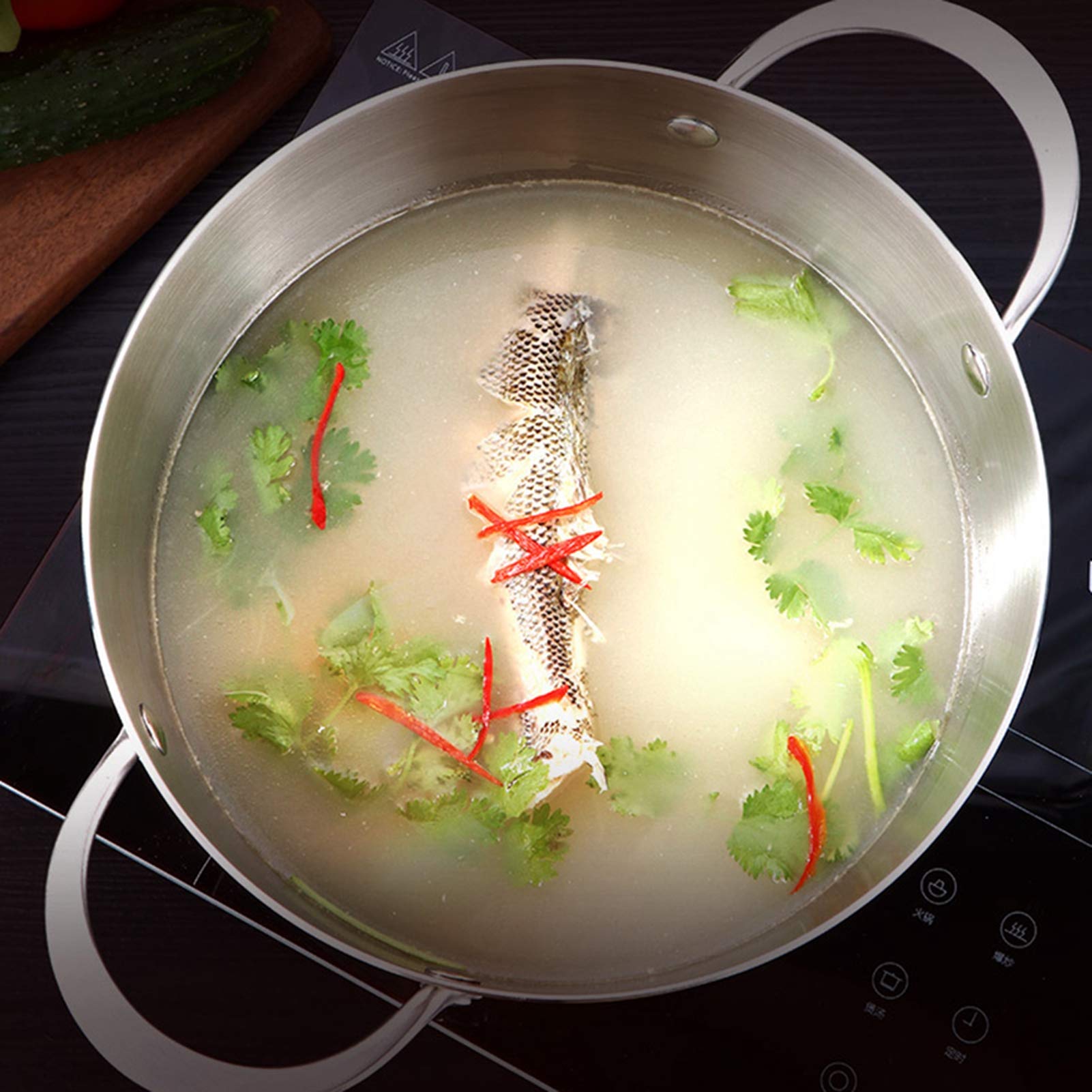 Stainless Steel Milk Saucepan with Glass Lid