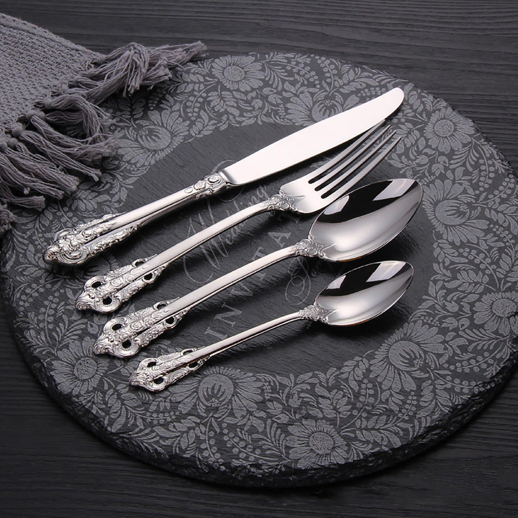 24-Piece Stainless Steel Flatware Set for 6