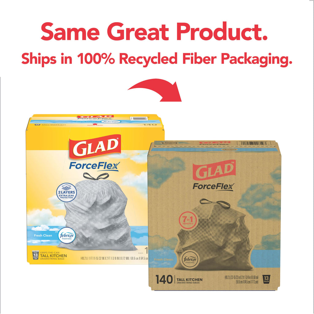 ForceFlex 13-Gallon Kitchen Trash Bags (140-Count)