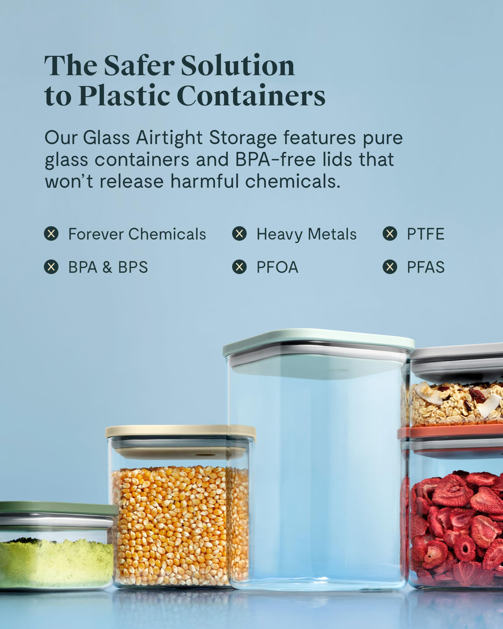 Glass Airtight Food Storage Container Set