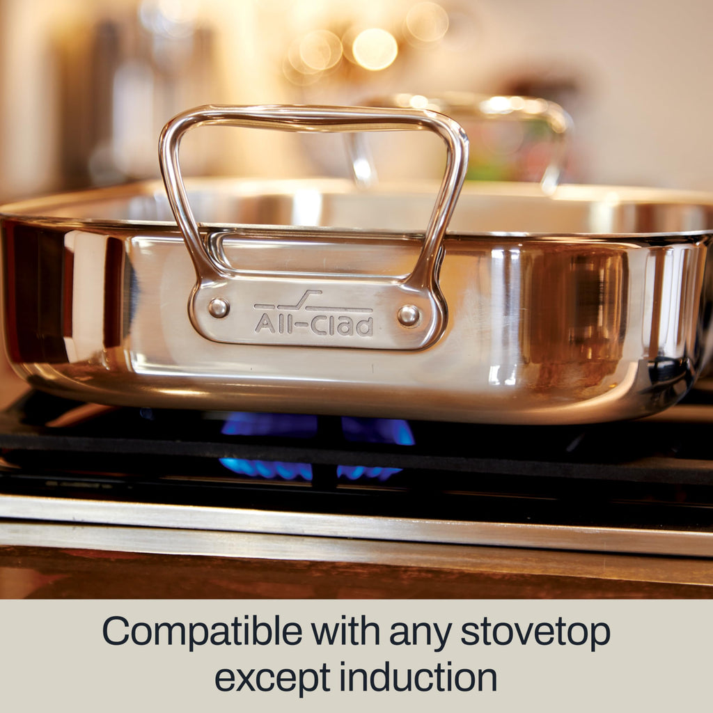 Stainless Steel Roaster with Nonstick Rack