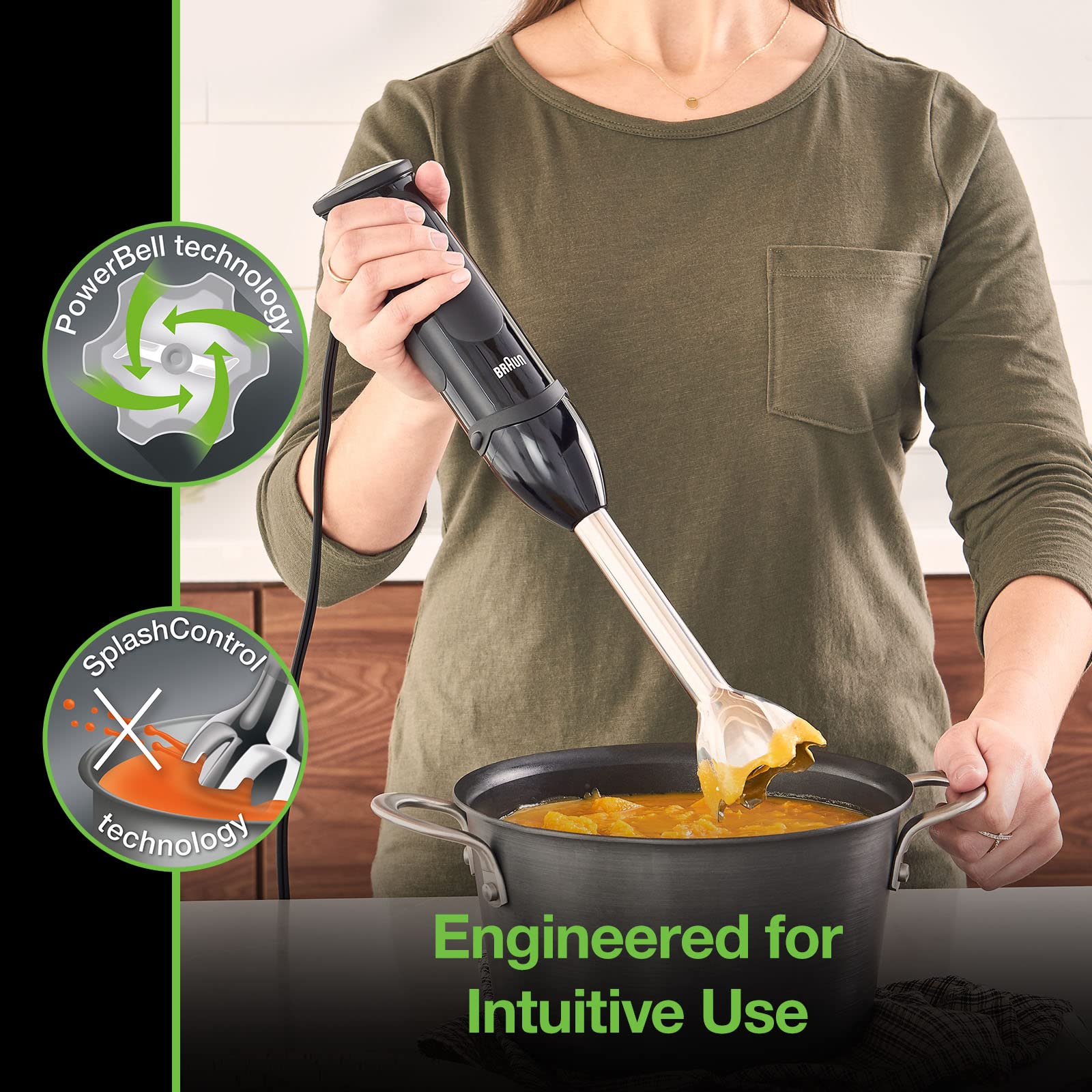 Braun Electric Hand Mixer and Dough Hooks to Knead + Storage Bag