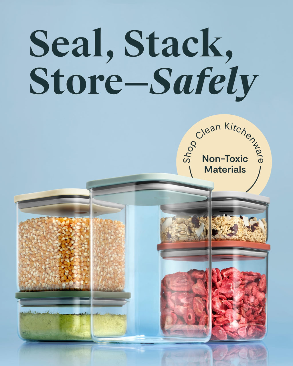 Glass Airtight Food Storage Container Set