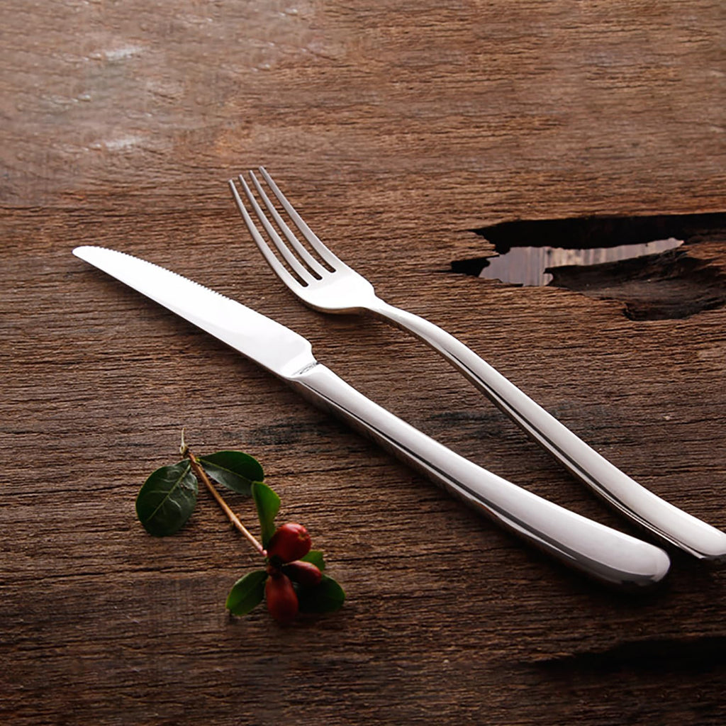24-Piece Stainless Steel Luxury Flatware Set for 6
