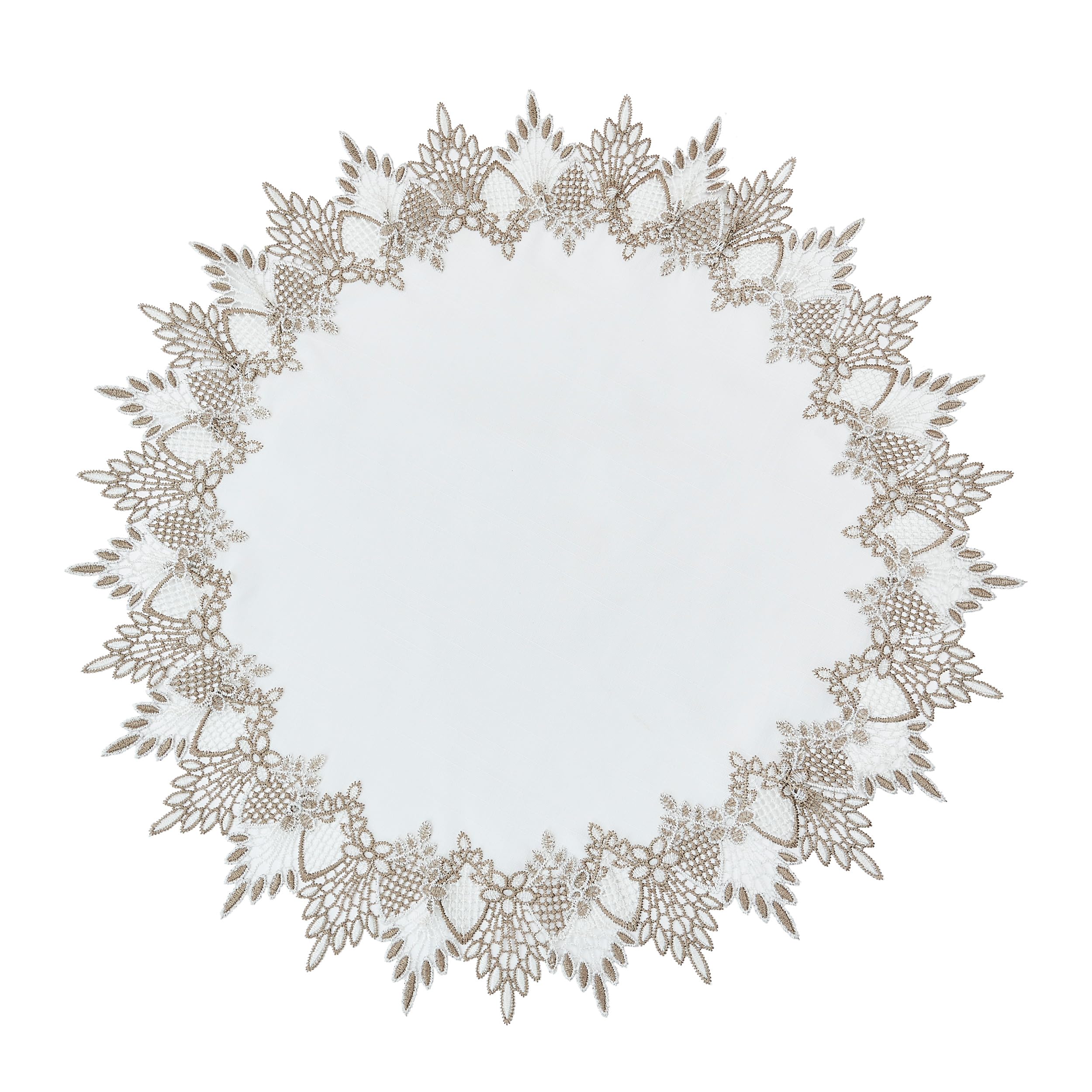 White Lace Table Runner & Placemat Set
