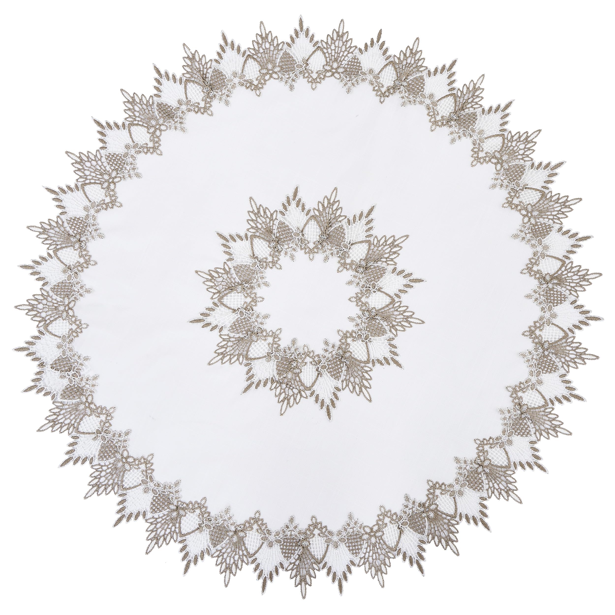 White Lace Table Runner & Placemat Set