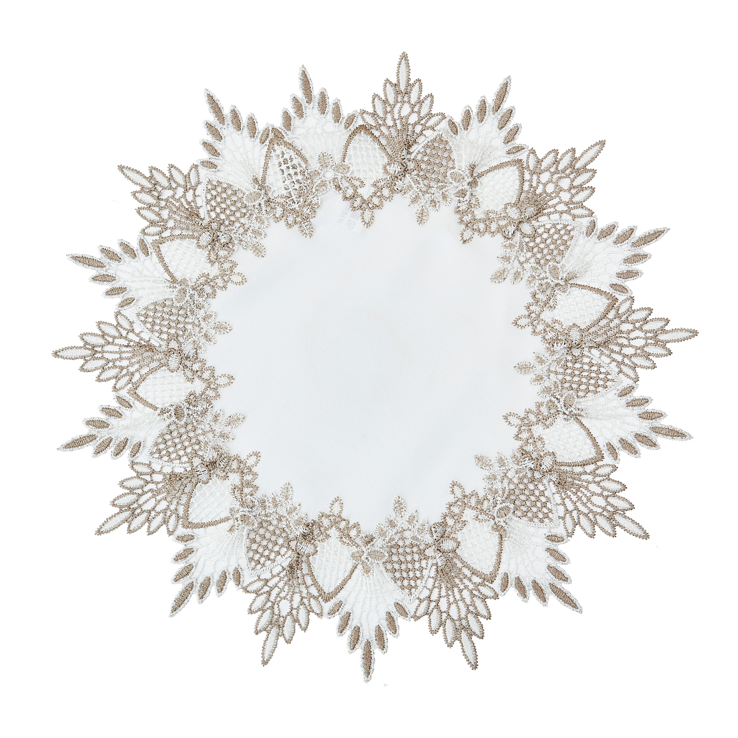 White Lace Table Runner & Placemat Set