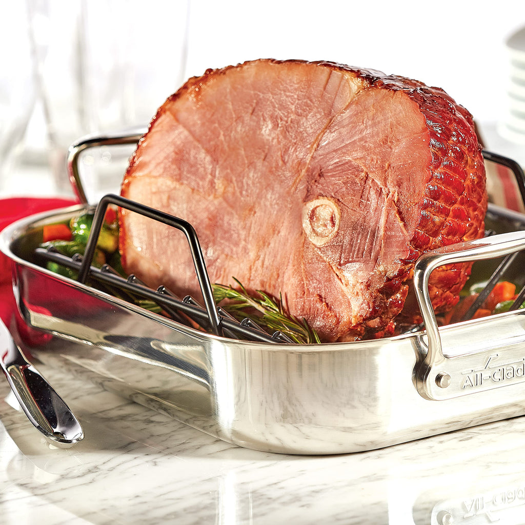 Stainless Steel Roaster with Nonstick Rack