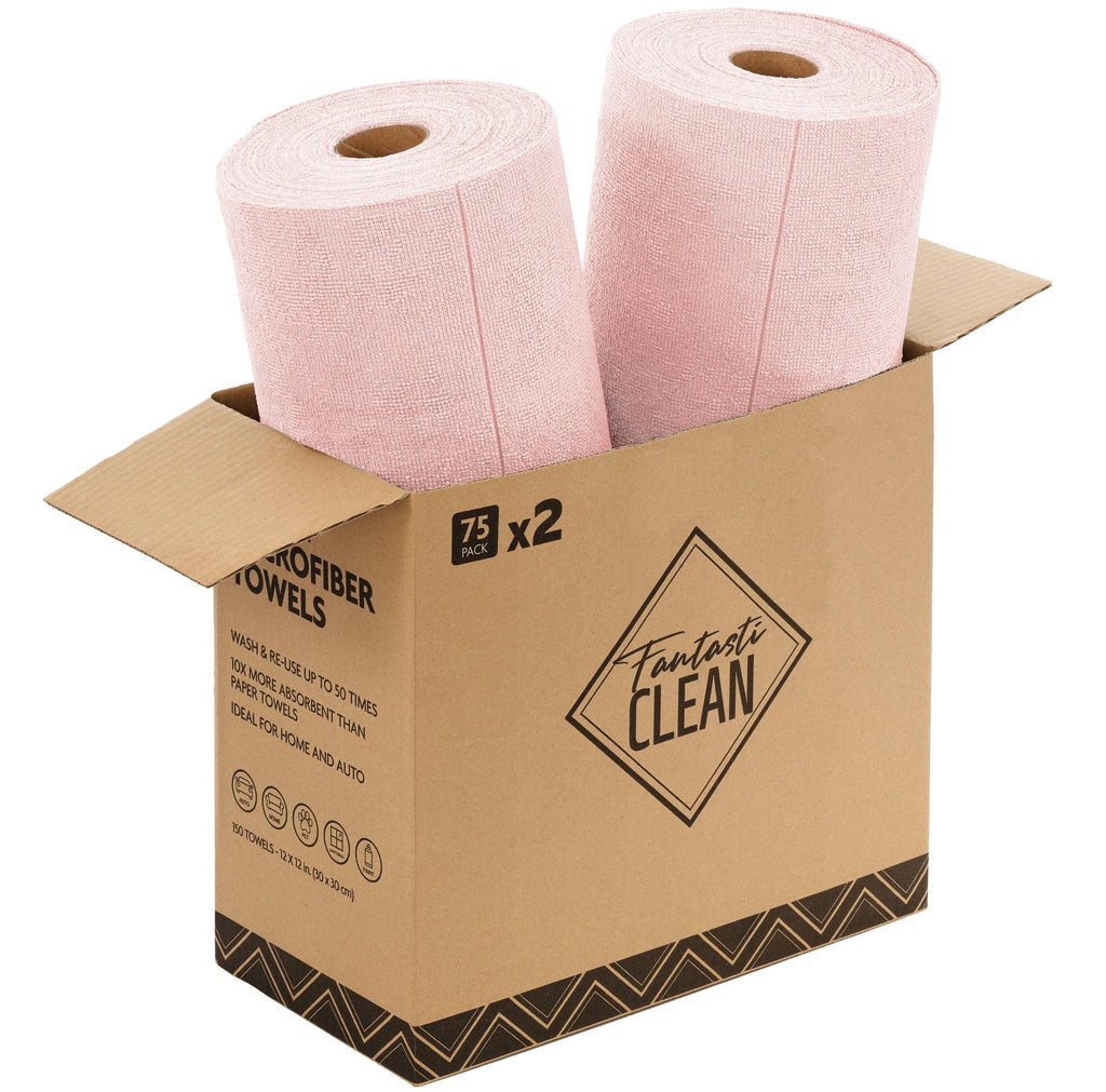 Tear-Away Microfiber Cleaning Cloth Roll