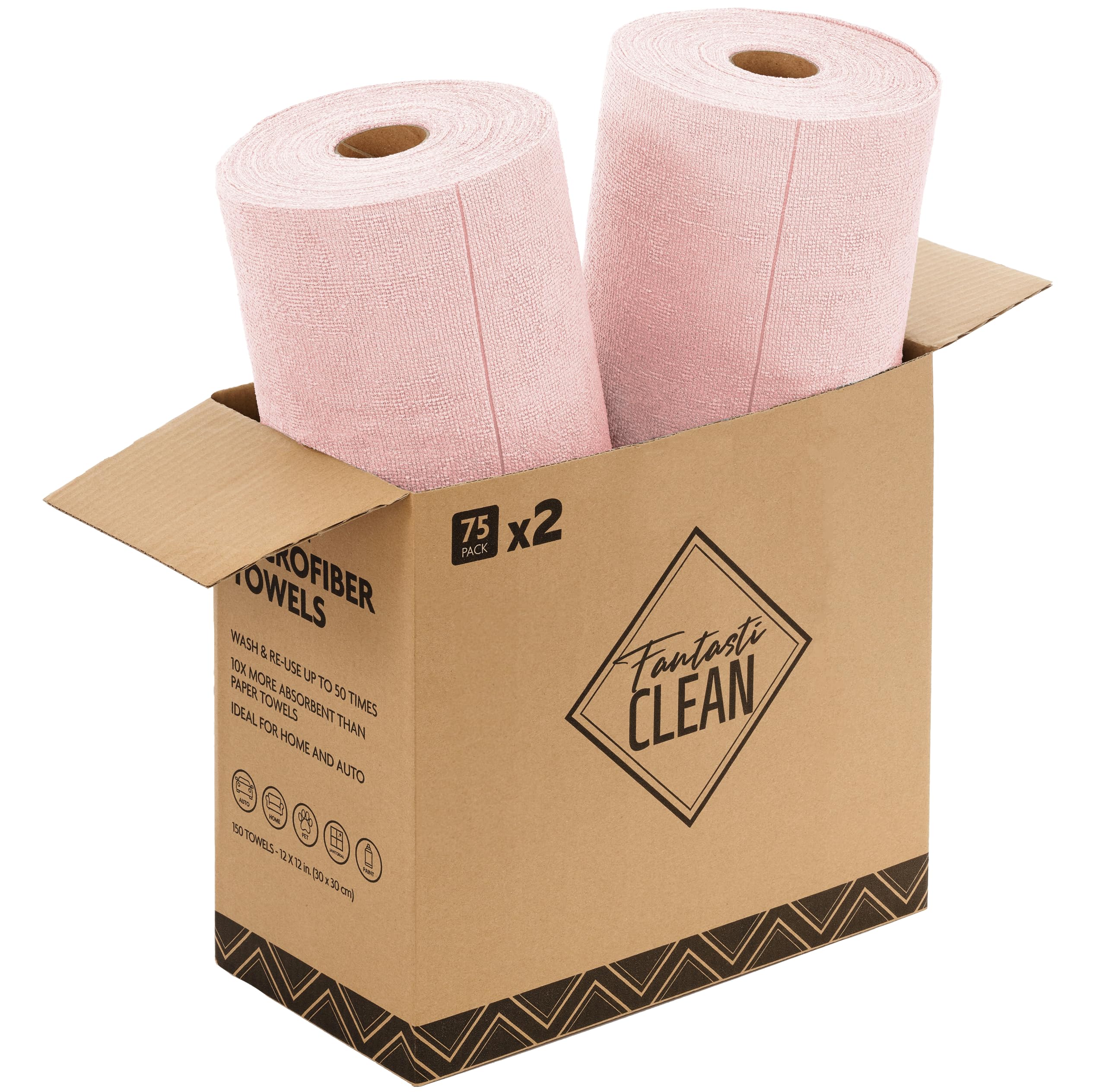 Tear-Away Microfiber Cleaning Cloth Roll
