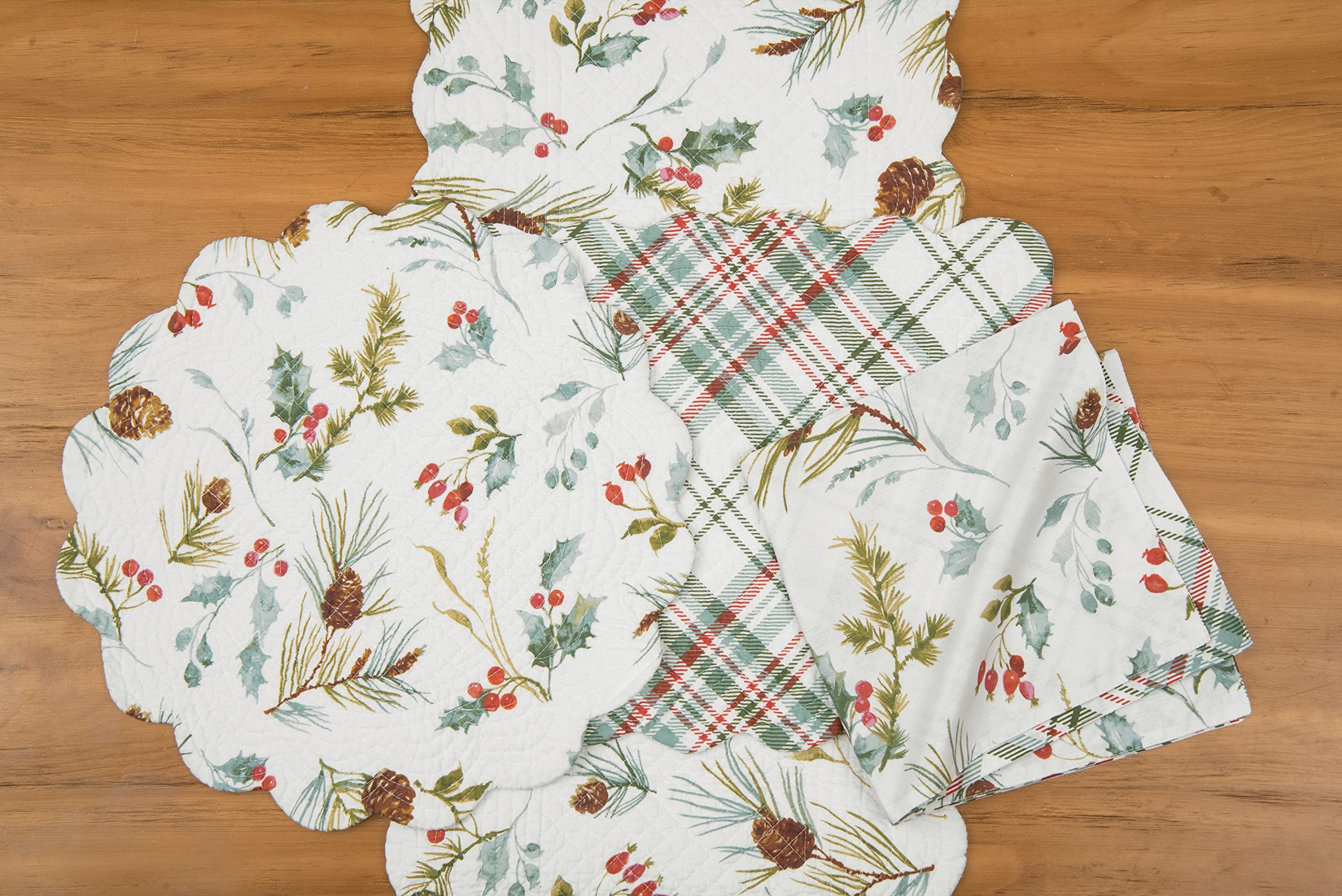 6-Piece Reversible Quilted Placemat Set