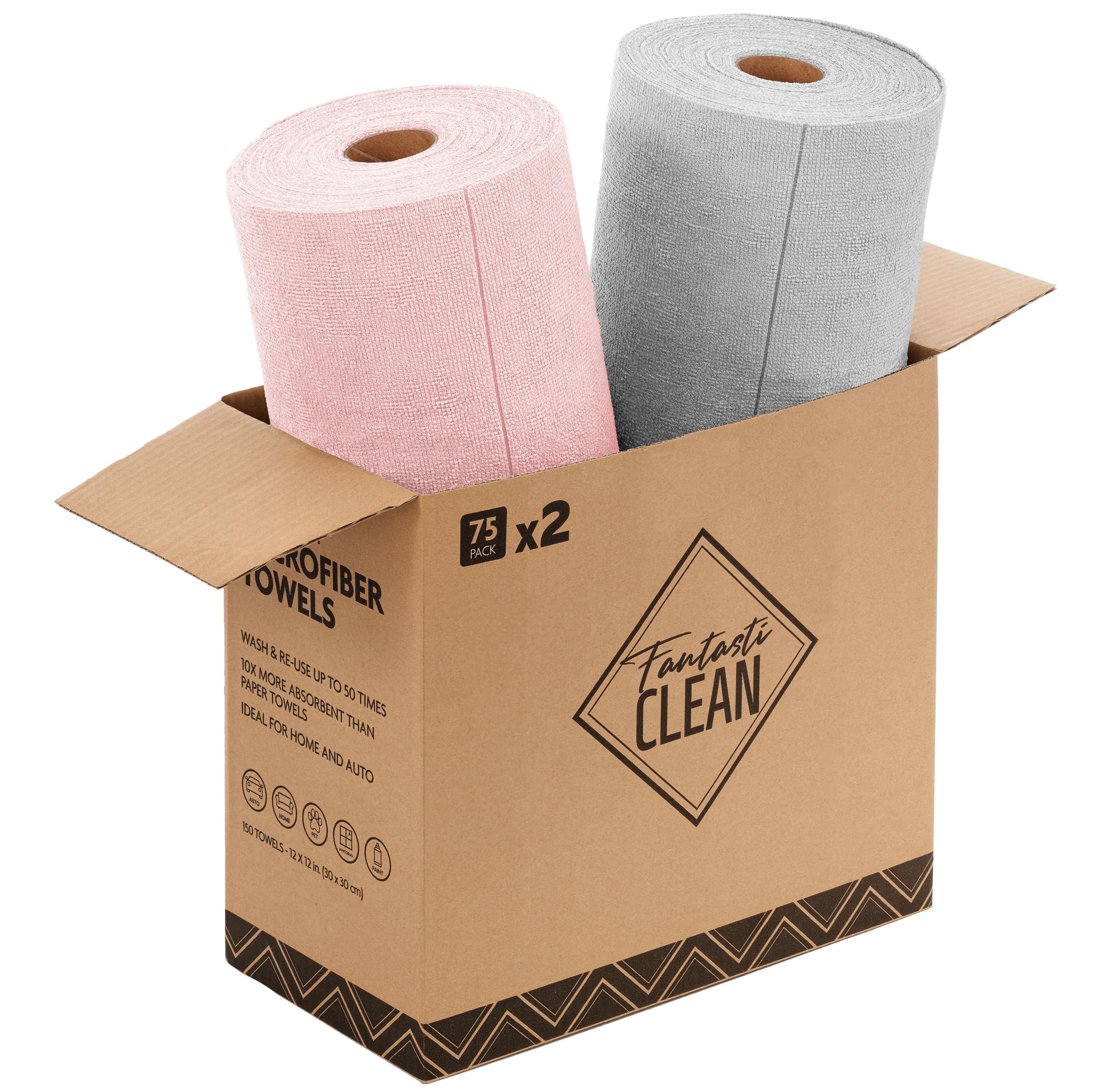 Tear-Away Microfiber Cleaning Cloth Roll
